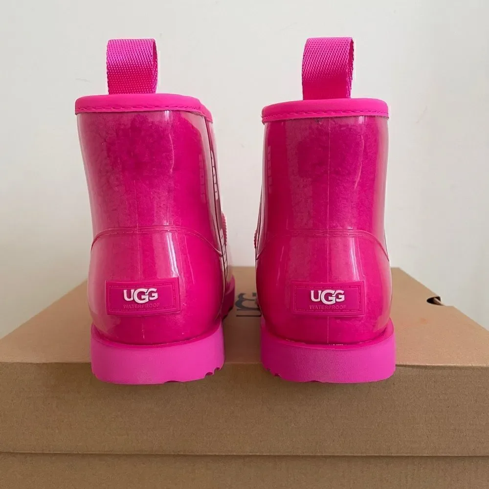 UGG Kids' Classic Clear Mini II Rock Rose USA Big Kid 6/UK 5/EU 38